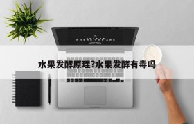 水果发酵原理?水果发酵有毒吗